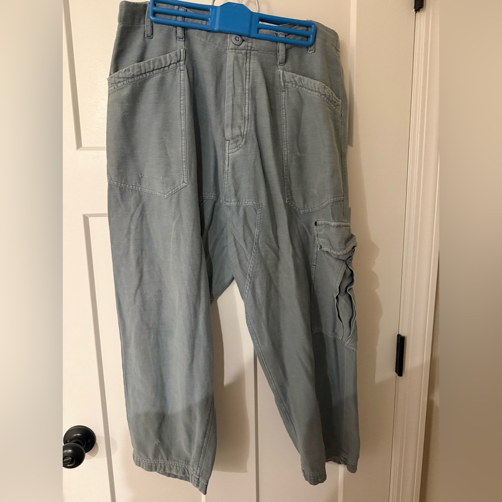 Free People women's Light Gray Cargo Pants